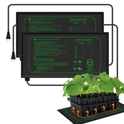 Higoro seedling heat mat top view warms seed trays evenly for germination