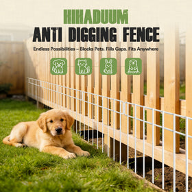 HIHADUUM animal barrier fence 14-pack ideal for patios and pets without heavy digging