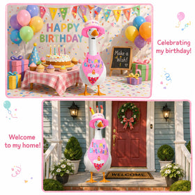 HIHETE goose outfit for 17-inch statues with neat look