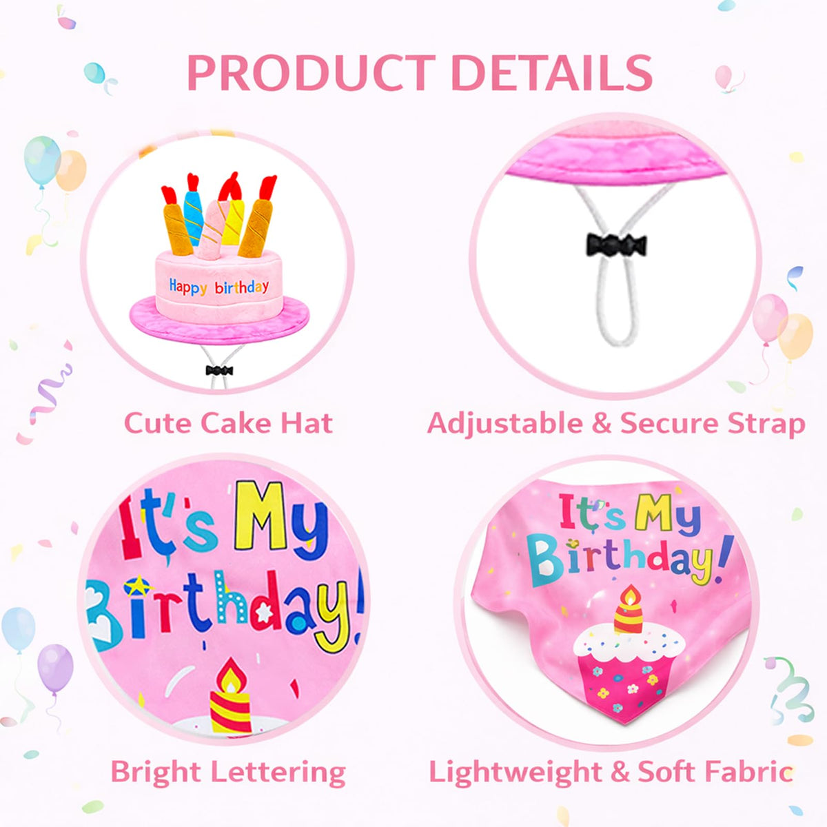 HIHETE birthday bandana adds festive detail to your yard display