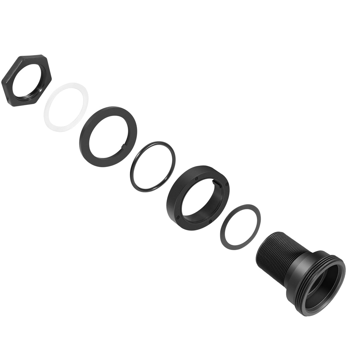 Hihitomorrow 154714 bulkhead gasket provides a durable seal under pressure.