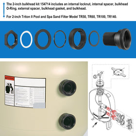 Hihitomorrow 154714 bulkhead O-Ring protects against leaks and water intrusion.