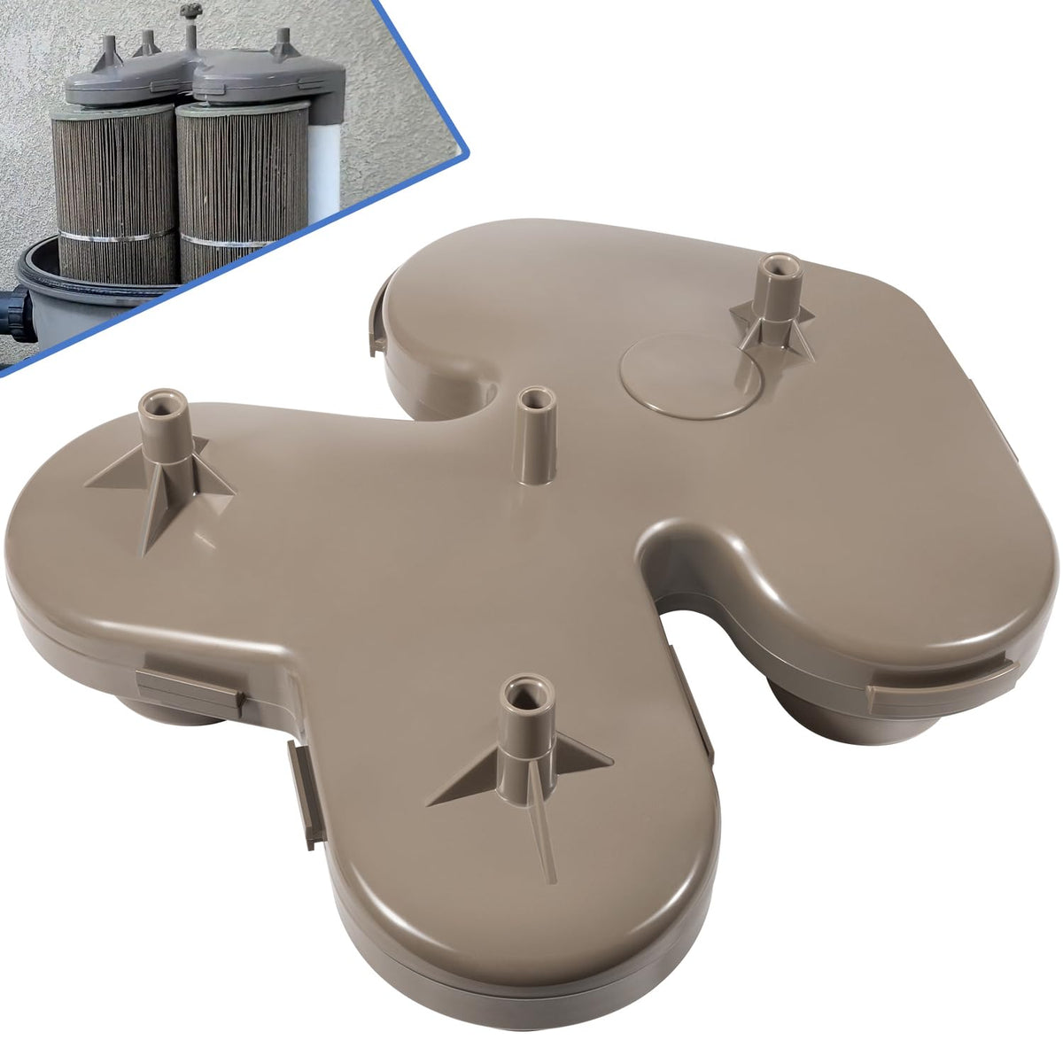 Hihitomorrow CX3030C top manifold for SwimClear; precise fit for clear filtration