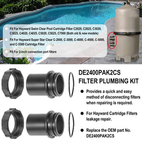 DE2400PAK2CS included parts laid out for quick service.