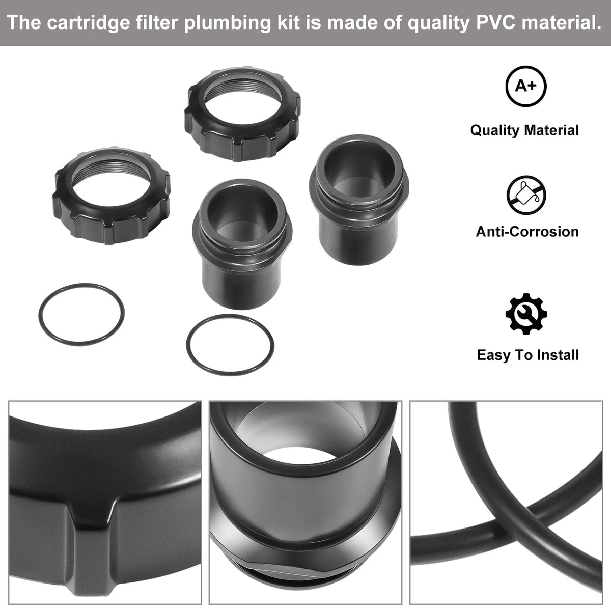 DE2400PAK2CS O-rings included to seal replacements.