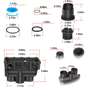 Hihitomorrow kit features high-temp resistant rubber and plastic for durability.