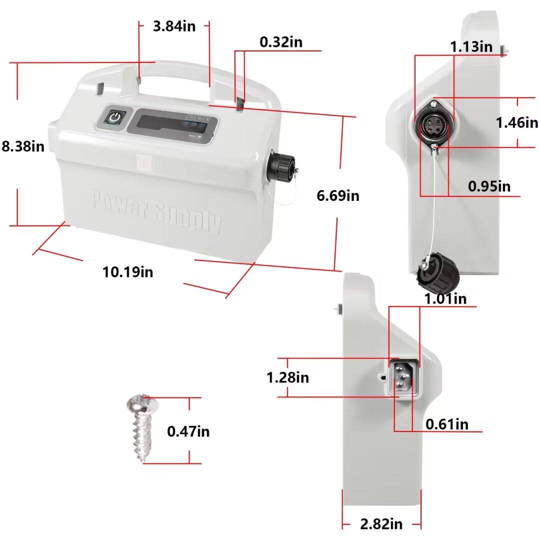 Hihitomorrow portable power supply with carry handle for easy transport