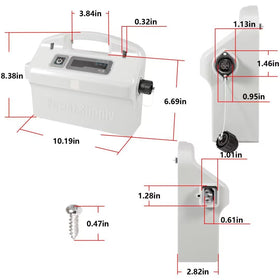 Hihitomorrow portable power supply with carry handle for easy transport