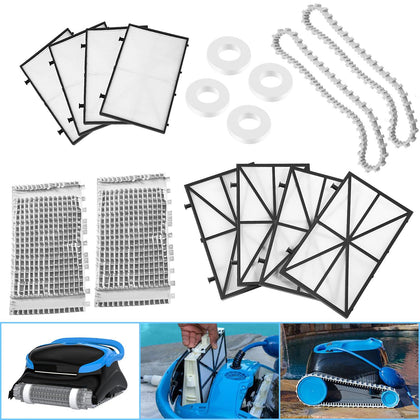 Hihitomorrow tune up kit fine filter panels for Dolphin Nautilus CC Plus improve debris capture