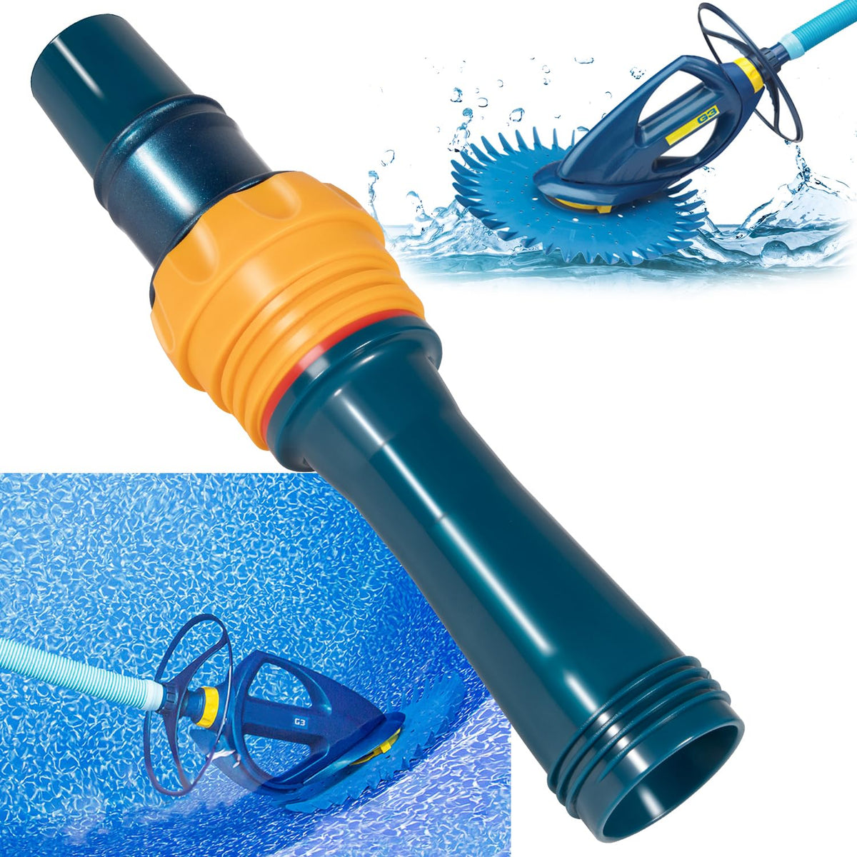 Hihitomorrow W70326 cassette outer extension pipe for Zodiac Baracuda G3 improves reach