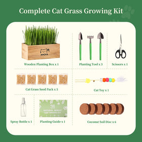 HiHOYA Cat Grass Kit spray bottle facilitates light watering
