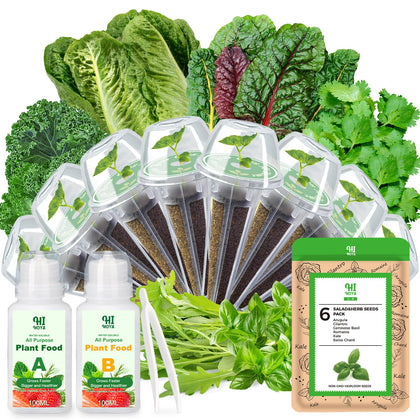 HiHOYA seed pod kit assembly showing components for easy indoor gardening setup.