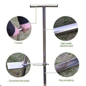 HiHydro probe bottom chamfered edge aids clean cores during sampling.