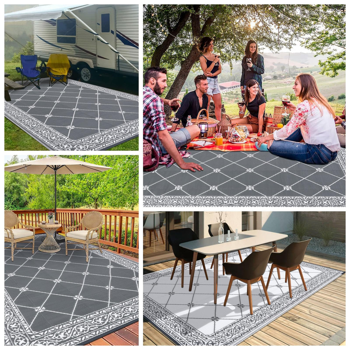HiiARug easy-clean rug, spray or sweep to restore appearance.