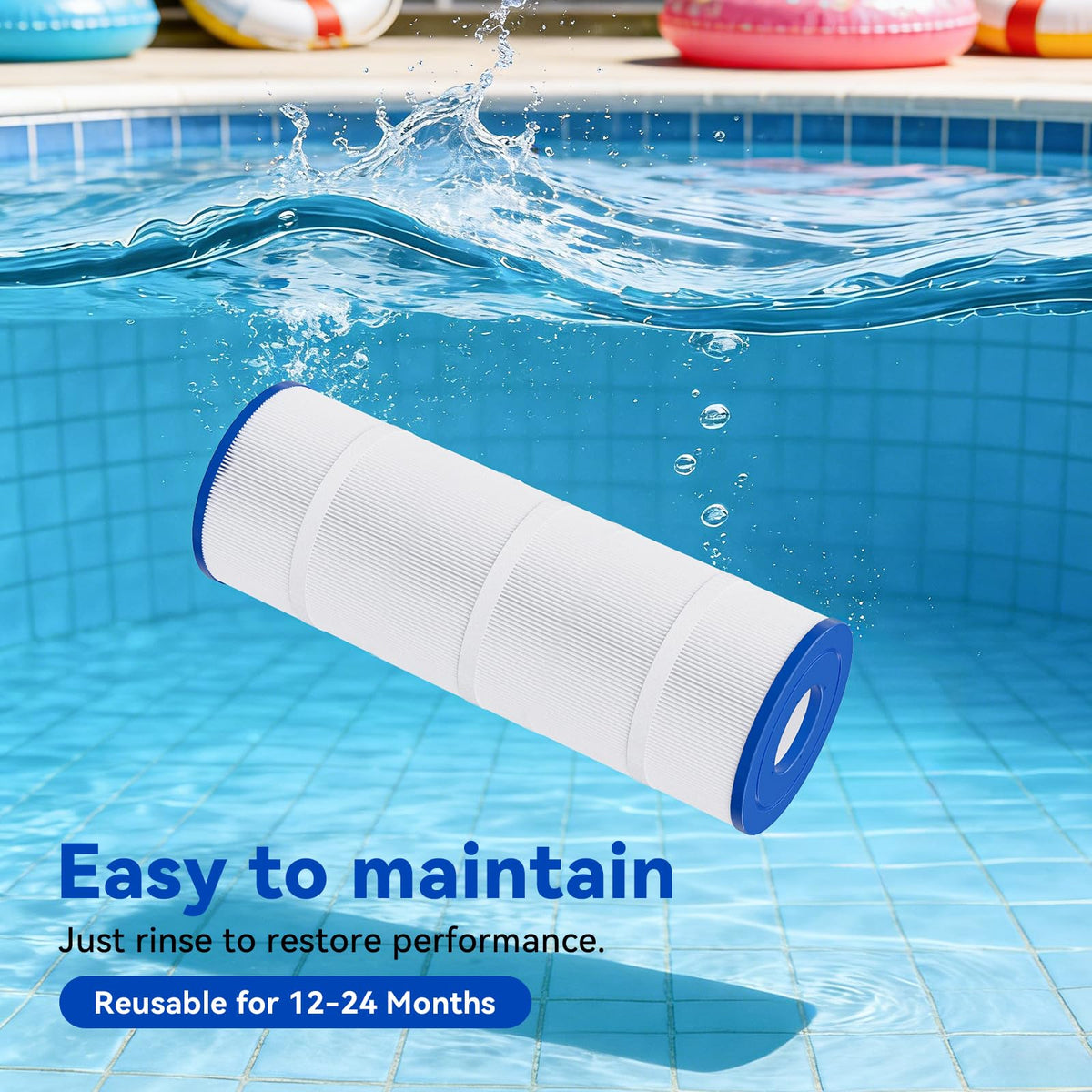 Hiioors CCP320 water clarity test suggesting sparkling pool water potential.