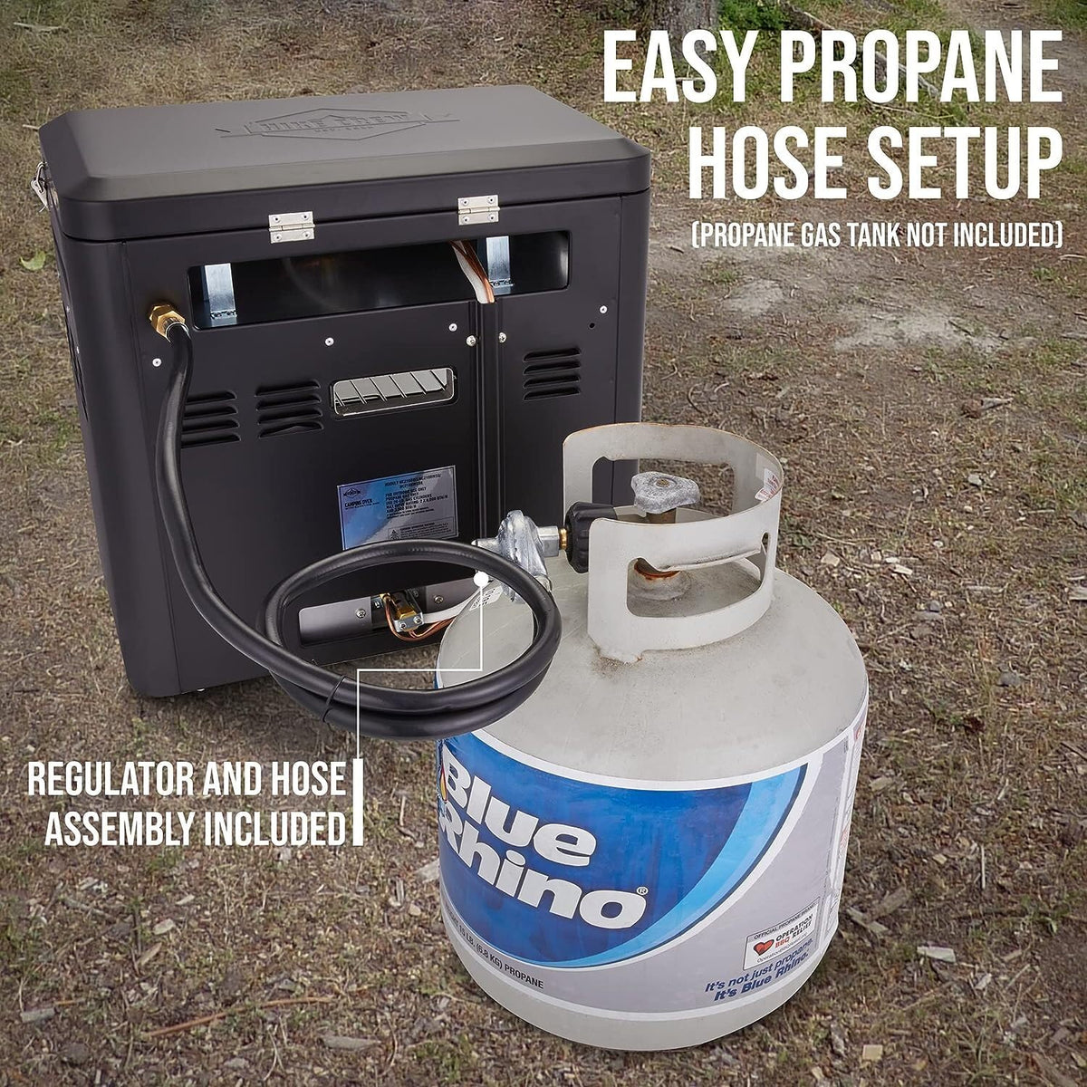 Hike Crew compact stove with side view for travel
