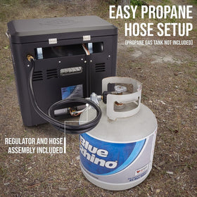 Hike Crew compact stove with side view for travel