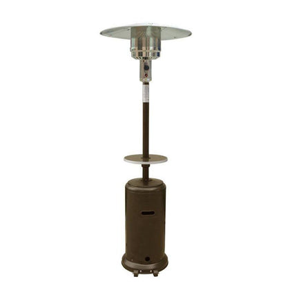 Hiland AZ Patio Heater flame provides cozy outdoor warmth for chilly evenings.