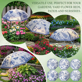 Hillban blue and white porcelain pattern adds garden style