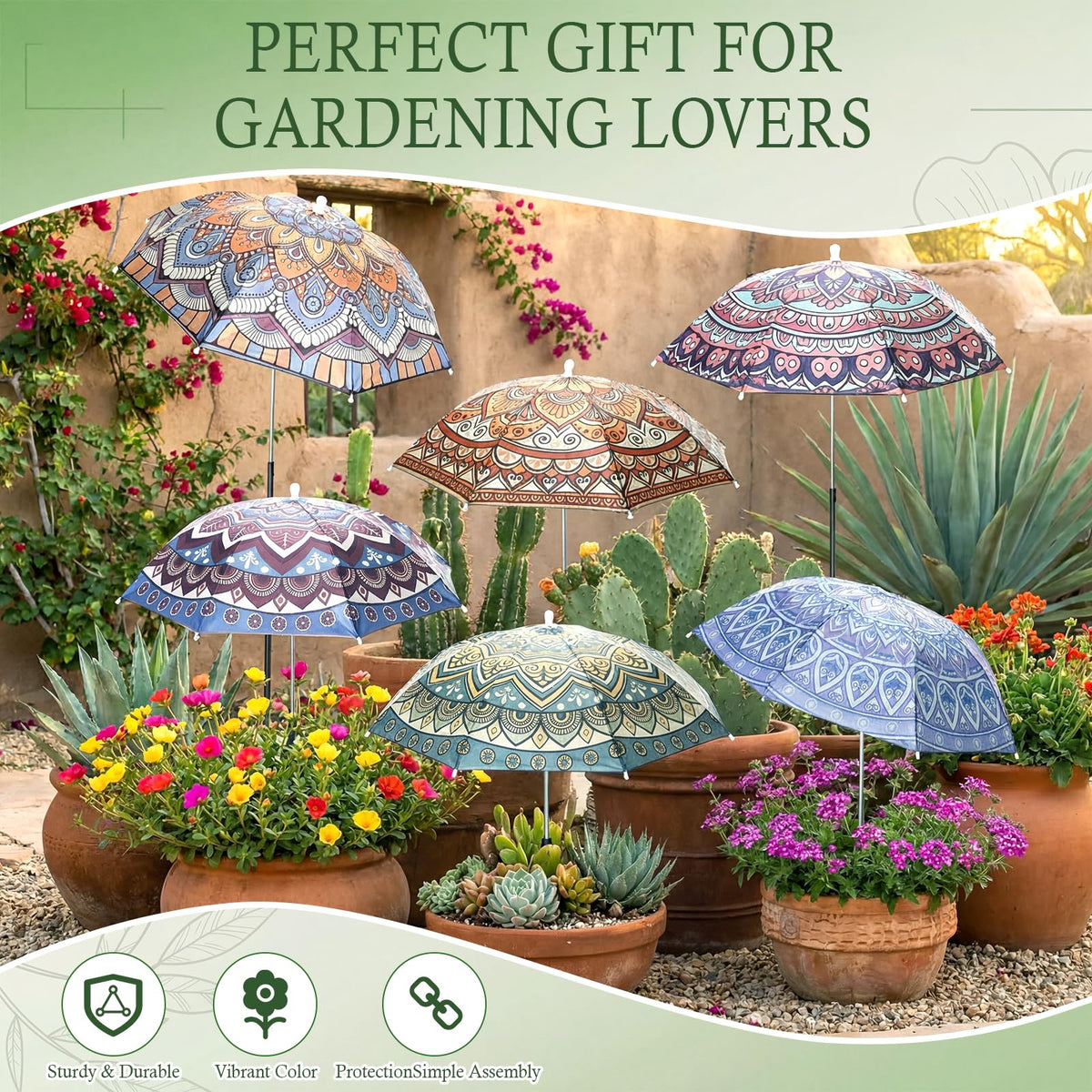 Hillban mandala plant shade sets up in seconds without tools