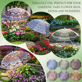 Hillban mandala umbrella adds color to outdoor spaces