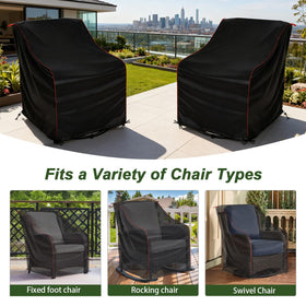 HillSetion cover fitted for rocking chairs for both indoor and outdoor setups.