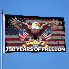 Hillsuren 250th Anniversary Flag with double-sided print for clear outdoor visibility