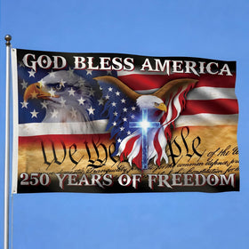 Hillsuren 250th anniversary flag double-sided for outdoor display