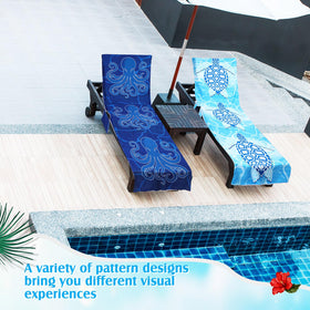 Hillsuren Elastic Band Secure Fit keeps the towel anchored on most loungers