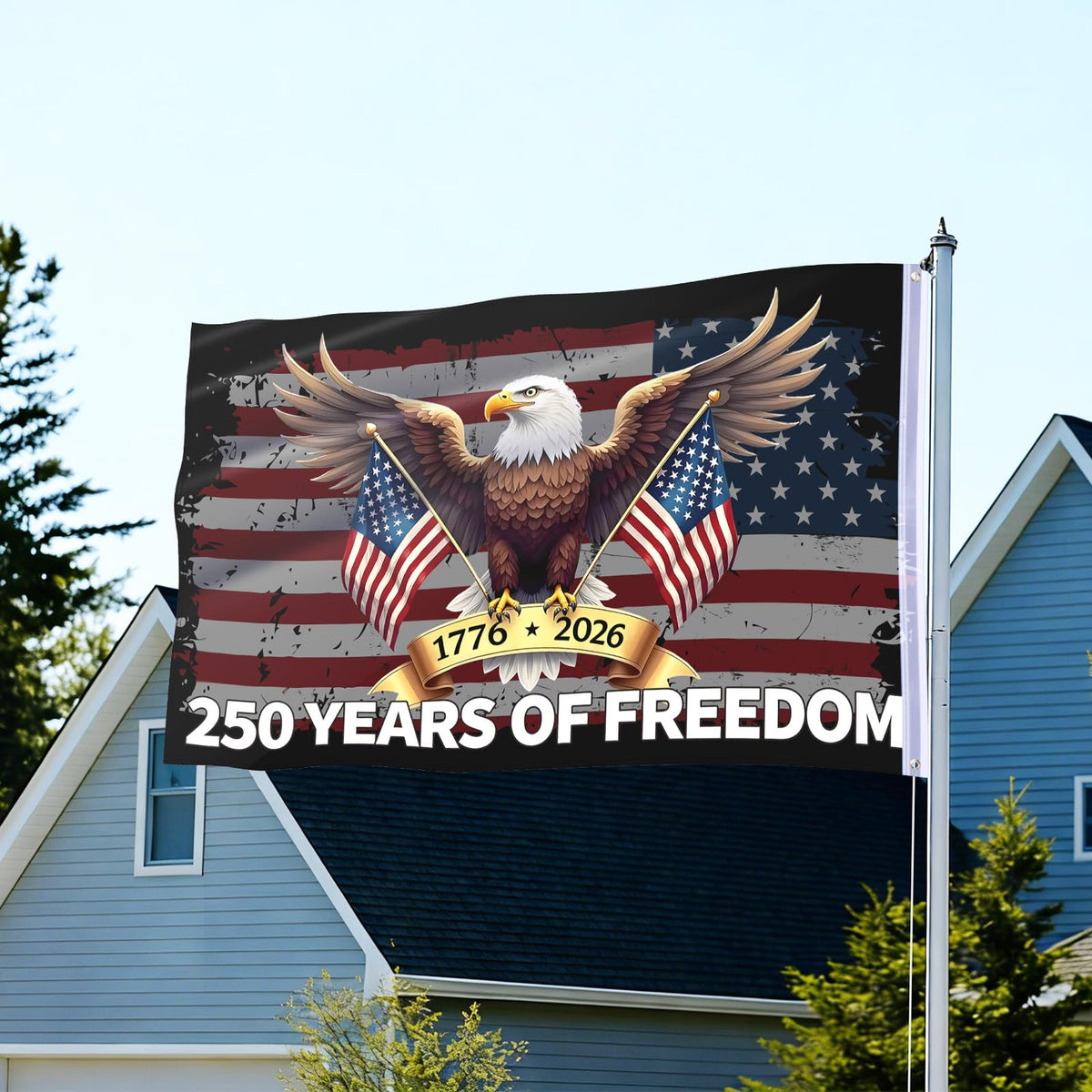 Hillsuren flag with fade-resistant colors ideal for year-round outdoor decor