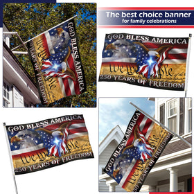 Hillsuren flag with reinforced grommets for easy installation