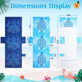 Hillsuren Octopus lounge towel cover boosts beach visibility with bright design and quick-drying fabric