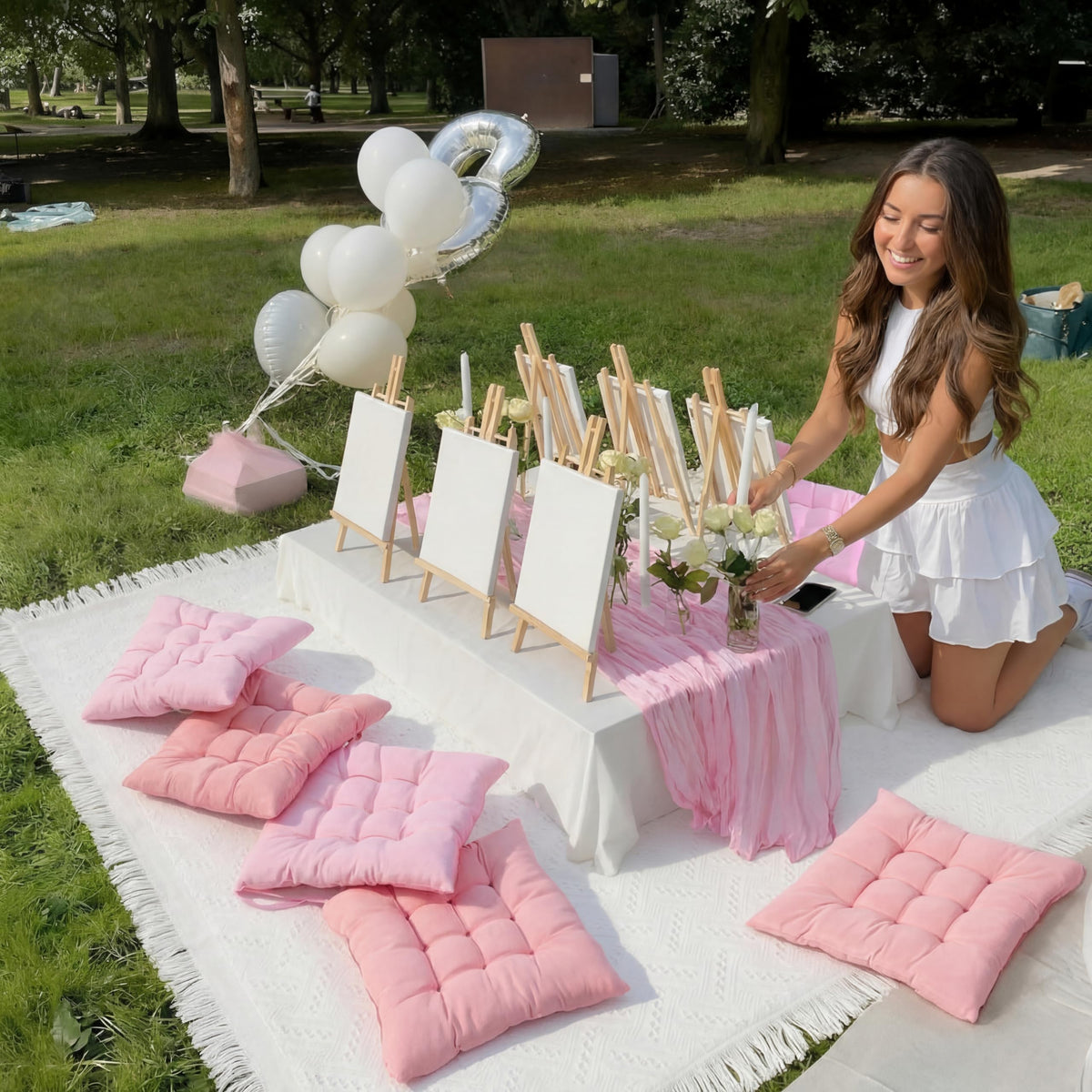 Hillsuren outdoor picnic set complements garden celebrations and baby showers.