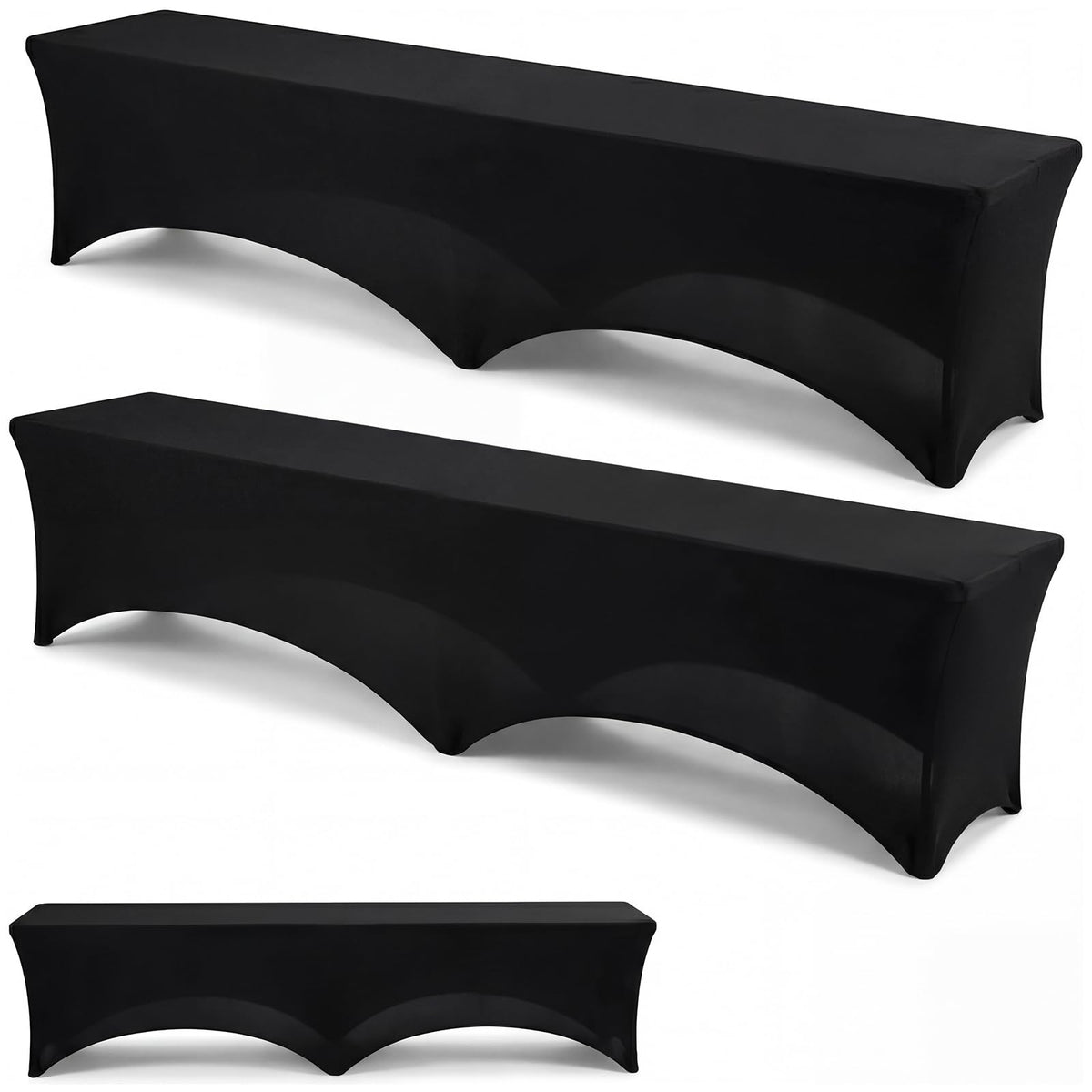 Hillsuren stretch bench cover on a 6ft bench delivers wrinkle-free seating for events.
