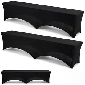 Hillsuren stretch bench cover on a 6ft bench delivers wrinkle-free seating for events.