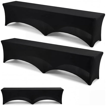 Hillsuren stretch bench cover on a 6ft bench delivers wrinkle-free seating for events.