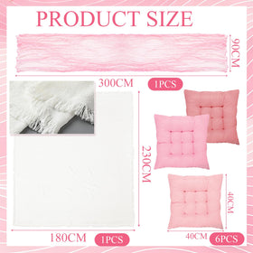 Hillsuren pink table runner drapes over a table for elegant outdoor decor.
