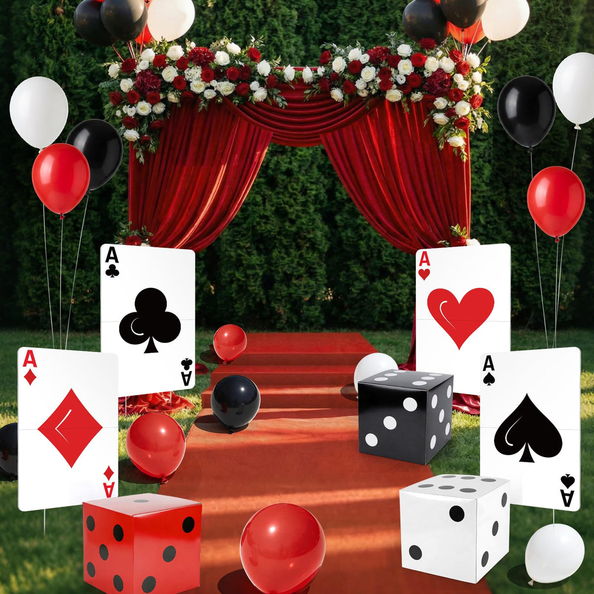 Himake dice favor box red offers playful party props