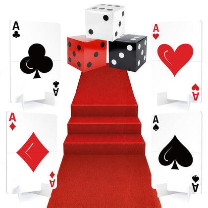Himake casino giant card yard sign clubs boosts outdoor party visibility and theme