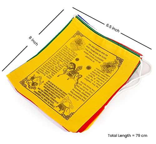 HIMALAYAN BAZAAR Tibetan Prayer Flags handcrafted with traditional techniques