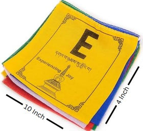 HIMALAYAN BAZAAR Tibetan prayer flags polyester decals brighten indoor spaces.
