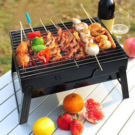 Himaly portable charcoal mesh enhances heat control for camping cooks.