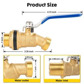 Himaweek spigot flow closeup showing boosted 0.55-inch outlet for faster water.
