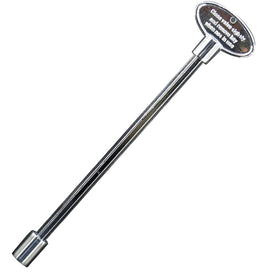Himaweek universal gas valve key with 8-inch shaft for easy fire pit valve access.