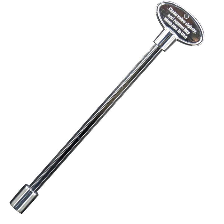 Himaweek universal gas valve key with 8-inch shaft for easy fire pit valve access.