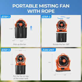 HIMONI 20000mAh battery provides long runtime for camping