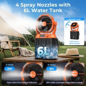 HIMONI misting fan remote control for hands-free operation