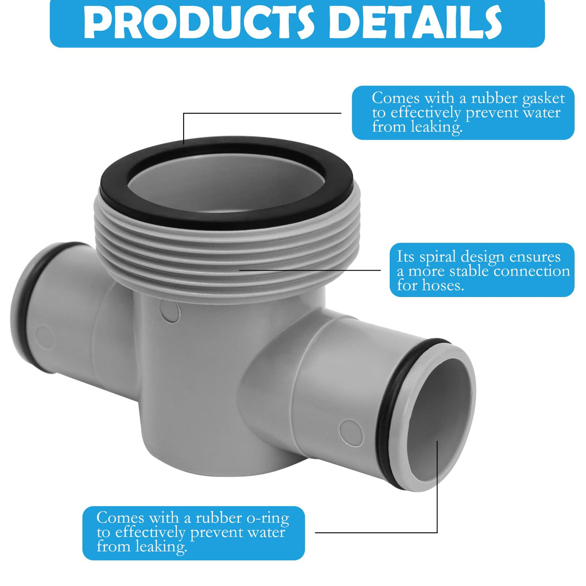 HINGTAI P61408 includes O-rings and washers for strong sealing
