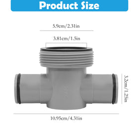 HINGTAI P61408 fits 1.5in to 1.25in hoses for versatile pool setups