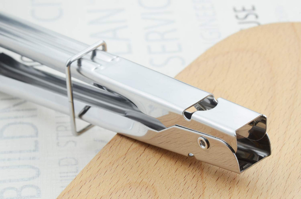 Food-grade stainless steel construction ensures safe food contact.